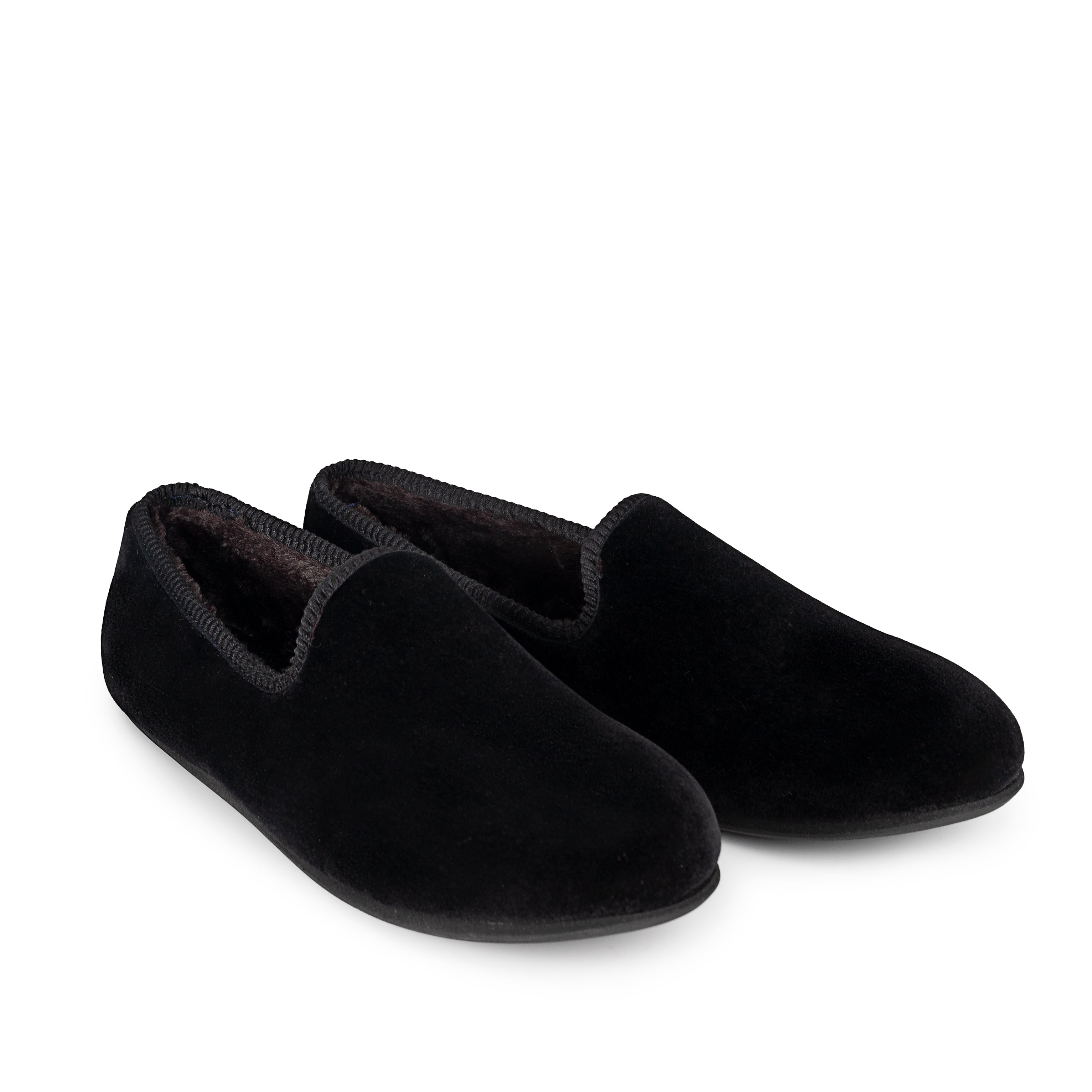 Black Velvet Loafer